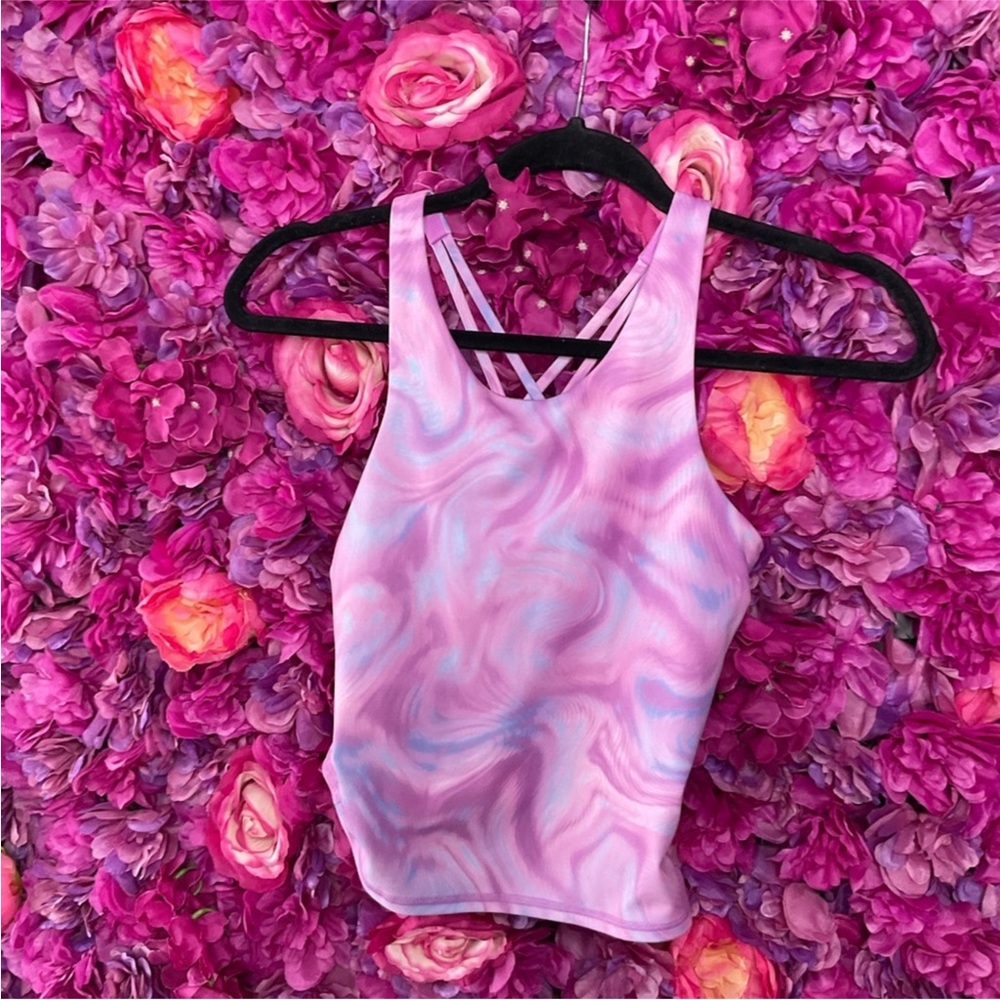 Purple workout abstract top